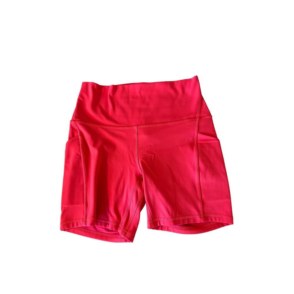 Lululemon Align High-Rise Shorts with Pockets 6" Size 8 Pink Excellent Condition - Picture 2 of 8